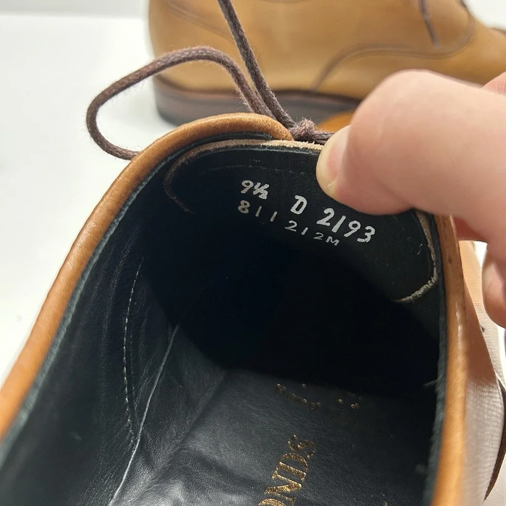 Allen Edmonds Port Washington Bond Street Dress Shoe Oxford Men's 9.5D Walnut